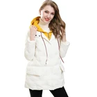 Lady Fashion Jacket High Quality Velvet Down Jacket Women Winter Coats Long Down