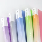 Candy color waterproof PP a4 multi-pockets clear book