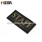Professional 3D embossed printing machine patches brand name custom labels clothing clothing tags woven label