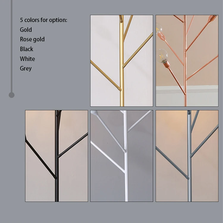 Simple post modern European home hotel chandelier Floor pendant tree branch lamp