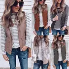 K44 women sherpa vest reversible vest ladies winter jacket