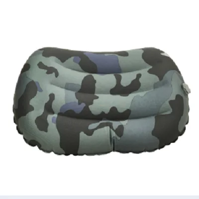 Floqué gonflable Oreiller Voyage Coussin Camping Oreiller I-Beam intérieur//extérieur