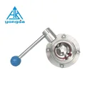 Grade Valve Dn50 Valve Yongda Food Grade SS304 316L DN50 Threaded Butterfly Valve With Handle
