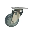Stainless steel 3 inch 4 inch 5 inch swivel medical castor wheels hospital bed caster