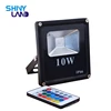 Remote control color changing waterproof ip66 outdoor rgb 10w 20w 30w 50w 100w led flood light
