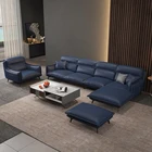 Furniture Leather Factory Suppler Hot Sale Living Room Furniture Modern Microfiber Luxury Leather Sofa