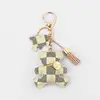 Cute Bear Faux Leather Tassel Key Ring Keychain Mini Bag Charm Keyrings