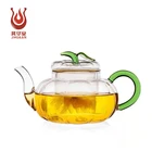 Hot Sale Clear Heat Resistant Glass Teapot Infuser/glass filtering tea maker teapot gift set