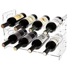 Factory Wholesales Customized Acrylic Stackable Wine Holder Drink Bottle Organizer Display Rack