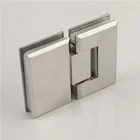 Door Window Hinges Glass To Glass 5mm 180 Degree Bevel Edges Mirror Light Framed Shower Door Hinge