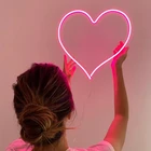 SHENPU Heart Shaped Neon Signs love neon sign LED Neon Lights neon sign heart