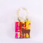 Promotional portable solid PVC EVA TPU custom logo with printing large storage gusset shopping packing tote bag pouch