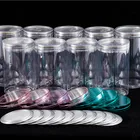 Good Leak Proof Food Grade Easy Open End Plastic Candy Cans Jar PET Bottle with Screw Cap