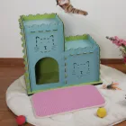 commercial large pet kennel kitten cat climbing house
