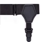 Women Suspenders Women Suspenders New Pu Leather Men Women Shirt Stays Elastic Leg Straps Adjustable Socks Suspenders