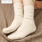 2020 Hot Selling Soft Pure Cashmere Women's Socks Custom Logo