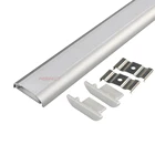 Aluminum Aluminium Manufacturers Flexible Led Alu Profile Aluminum For Cabinet Led Plastic Extrusion Strip Led Profile Recessed Linear Light Bar