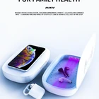 Portable UV Phone Sanitizer With UV Sterilizer Wireless Charger UV Sterilizer Box with Ultraviolet Light UVC Led beads