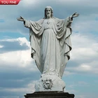 Huge Jesus Open Arms Natural Marble Sculpture Outdoor Show