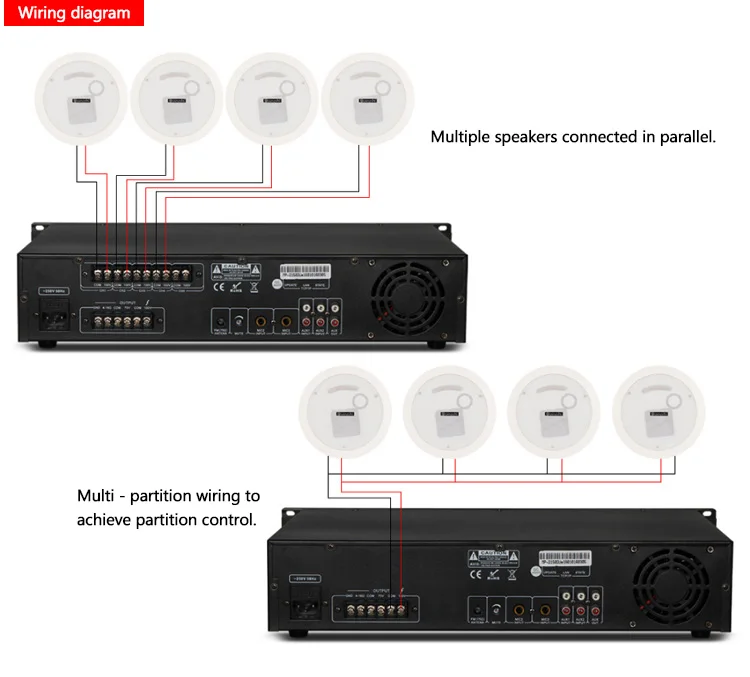 3 inch coaxial have HIFI sound quality suitable for background music conference room and so on high quality ABS material metal - ANKUX.COM