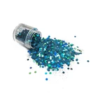 Sequins holiday supplies blue mix color loose cosmetic glitter sequins, Bulk Polyester Loose sequins