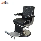 Reclining hydraulic pump black men's salon furniture beauty salon barber chair barber