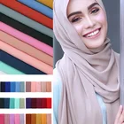 2020 Spring Autumn Winter Printing Patterns Pearl Chiffon Women Hijab Scarf
