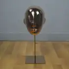 Fiberglass Female Mannequin Head with Metal Baseplate