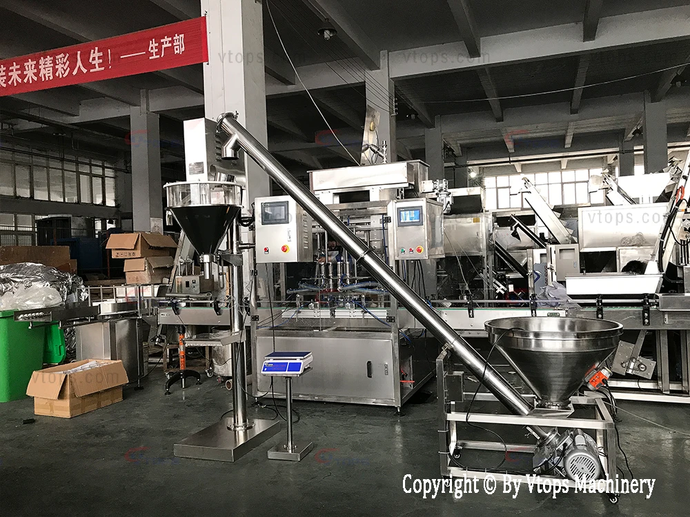 Semi Automatic Bags Bottle Soya Milk Powder Filling Packaging Machine
