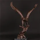 Factory manufacturer outdoor large metal resin brass eagle statue sculpture for sale