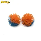 colorful fluffy koosh ball silicone toys kids fabric ball zorb ball games