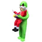 OEM Service Costume Inflatable Halloween ODM 2020 Hot Green Alien Halloween Party Funny Dress Inflatable ET Costume