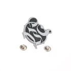 Folk art customized office logo enamel lapel pin