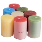 Long burning time 10*15cm Christmas decorative pillar candle