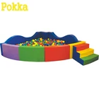 Cartoon Indoor Playground Equipment Colorful Kindergarten Toys Scalloped Soft Play Ball Pool