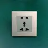RS485 220v DND click smart 3 5 pin wall power socket and switch ,Random Tact electric switch socket