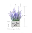 Pot Plant 2 FLOWER POT FOR LAVENDER PLANT ARTIFICIAL FLOWER YT-020 SET OF 2