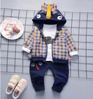 EG-SYGQ121 Kids three-piece fall spring cute fashion boutique clothing sets