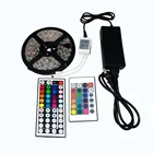 Waterproof 5050 Light Waterproof 44 Keys IR Remote Controller Power Adapter RGB SMD 5050 Flexible Light Kit RGB LED Strip