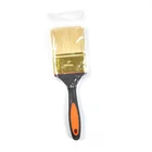 Paint Brush With Rubber Plastic handle and bristle mixed filament