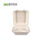 Biodegradable Disposable Sugarcane Bagasse Food Packaging Lunch