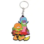 2018 OEM new design customize various shapes pvc keychain