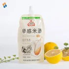 Wine beverage packaging bag aluminum foil pouch with spout stand up spout pouch