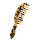 Wholesale High Quality Custom Acetate Hair Brush Wide Tooth Hair Styling Comb for Home Salon Hotel