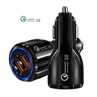 SIP[U 3.1A Portable Qualcomm Phone fast Charger 2 Port Usb Car Charger Quick Charge 3.0 Car Charger Dual usb
