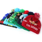 Promotional Christmas Gift Knitted Winter Led Christmas Beanie Hat