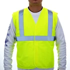 Class 3 en471 ansi yellow reflective safety vest for construction station work