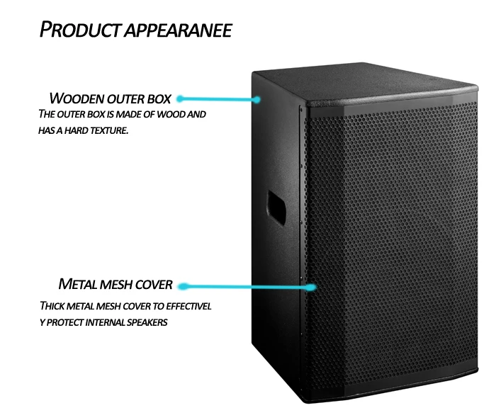 Bocaucus high quantity 15 inch subwoofer speaker OEM PA sound system professional plywood cabinet speaker box - ANKUX.COM