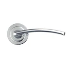 Fancy Zamak Safety Wooden Interior Door Handle For steel doors
