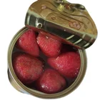 425ml canned strawberry in light syrup Chinese canned fruit fresh pack